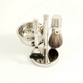 Pure Badger Bristle Chrome Shaving Set